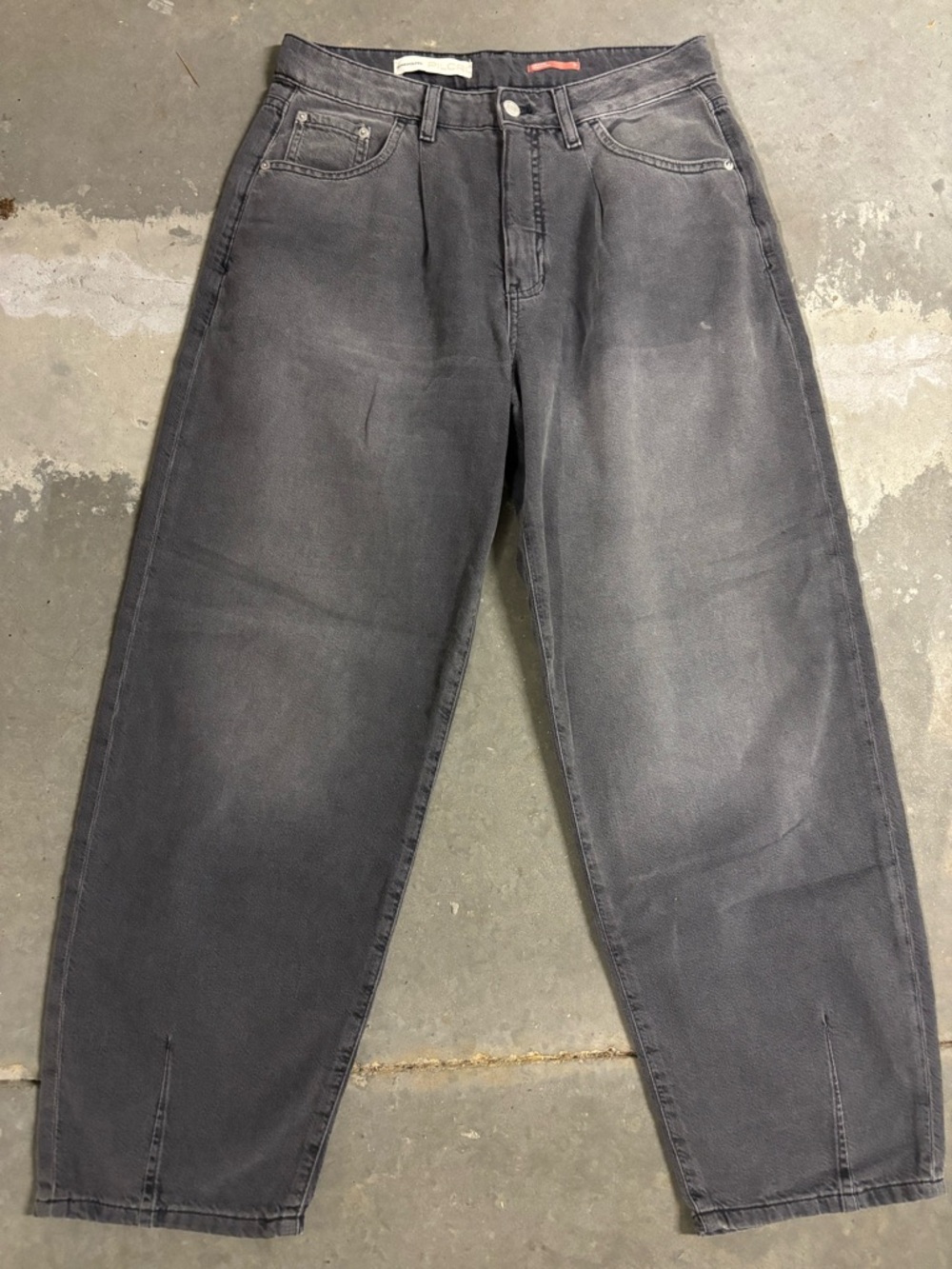 Pilcro Relaxed Fit Washed Black Jeans